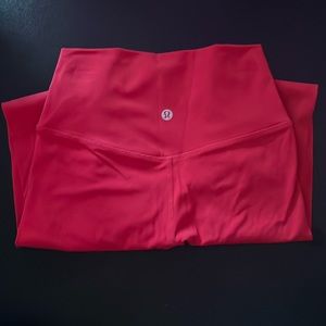 Lululemon Dark Red High-Rise Leggings